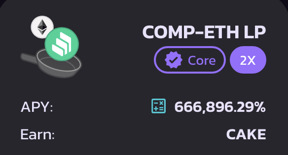 PancakeSwap's tweet image. Stake COMP-ETH to farm $CAKE.

Stake $COMP to earn $CAKE in the Syrup Pool. 

@compoundfinance welcome to #BSC. 

🥞 pancakeswap.finance