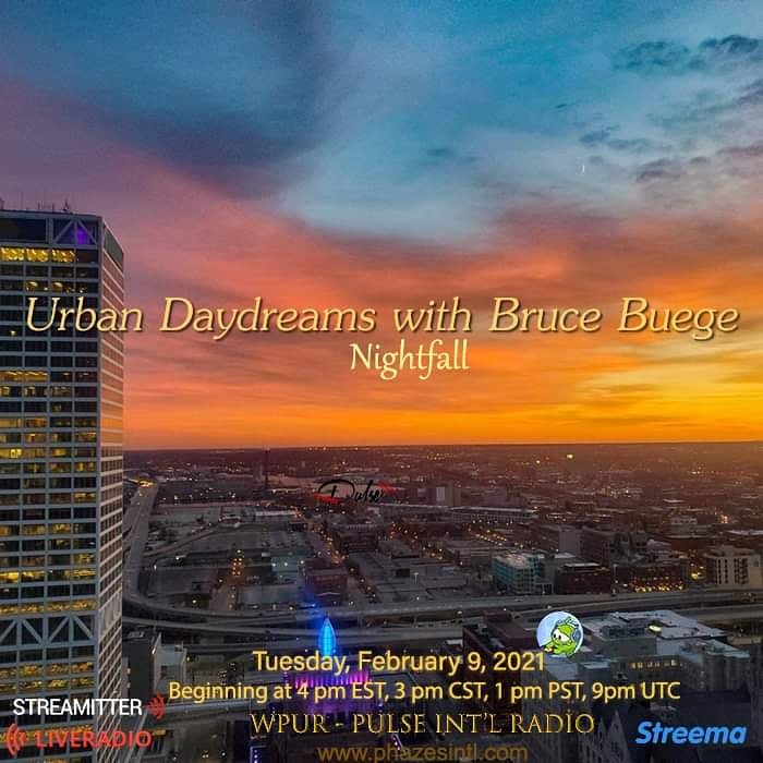 PhazeII_'s tweet image. Today, emerging from the Kitchen is the Chef himself, Bruce Buege. He's presenting those Contemporary Jazz Delectables on the Urban Daydreams with Bruce Buege "Nightfall" show.  Reserve your listening platform by 4pm EST. Bon Appetit! 
PULSE INT'L RADIO
phazesintl.com