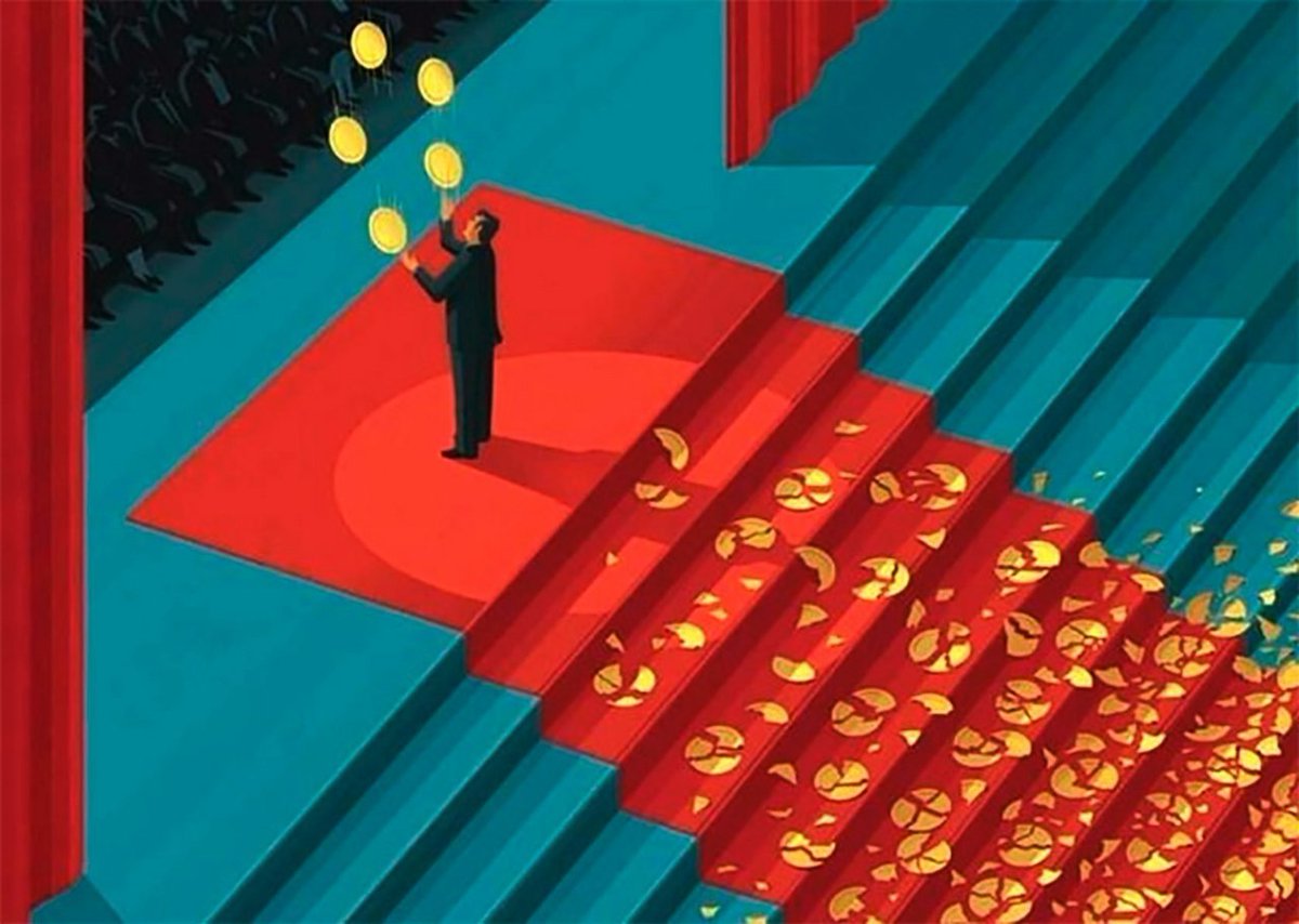 I adore this image. It seems to be loosely named 'People only see the end results'. Does anyone know who did it and what it's actually called?