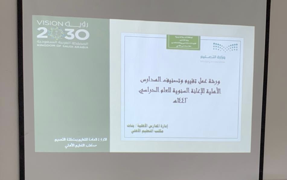 ورشة  |

"مكتب التعليم الأهلي " في #تعليم_القصيم يعقد ورشة ( تقييم وتصنيف المدارس الأهلية للإعانة السنوية للعام الدراسي ١٤٤٢ هـ ) ، عبر برنامج زووم ، مستهدفة قائدات المدارس والروضات الأهلية .