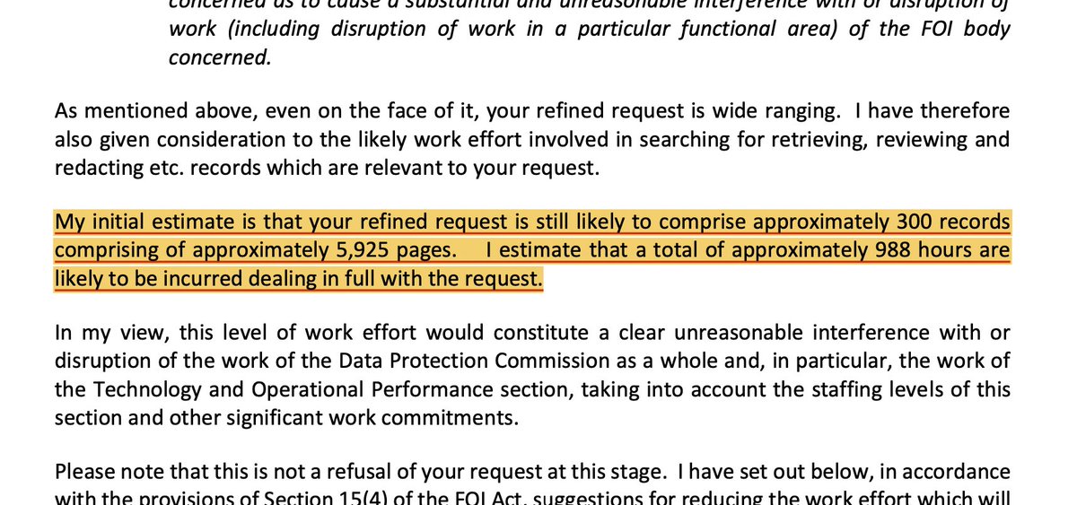 The DPC's ICT project appears to have grown so vast that they have 5,925 pages of records about it. When we asked the for this information, the DPC said it would take 124 days (“988 hours”) to gather all information about the project. All files here -->  https://www.dropbox.com/sh/6j78spx33zbq4wc/AACT_XVI5BqJyXEnG5aqG2bqa?dl=0