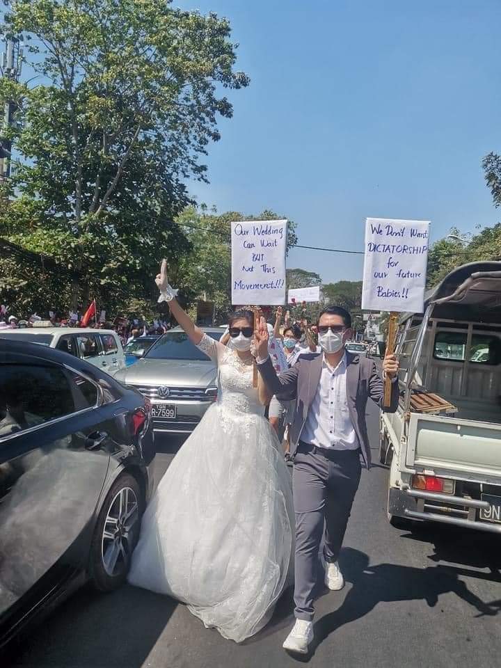 Favorite picture for today❤️
#HearTheVoiceOfMyanmar 
#RejectTheMilitaryCoup 
#SaveBurma 
#WeNeedDemocracy