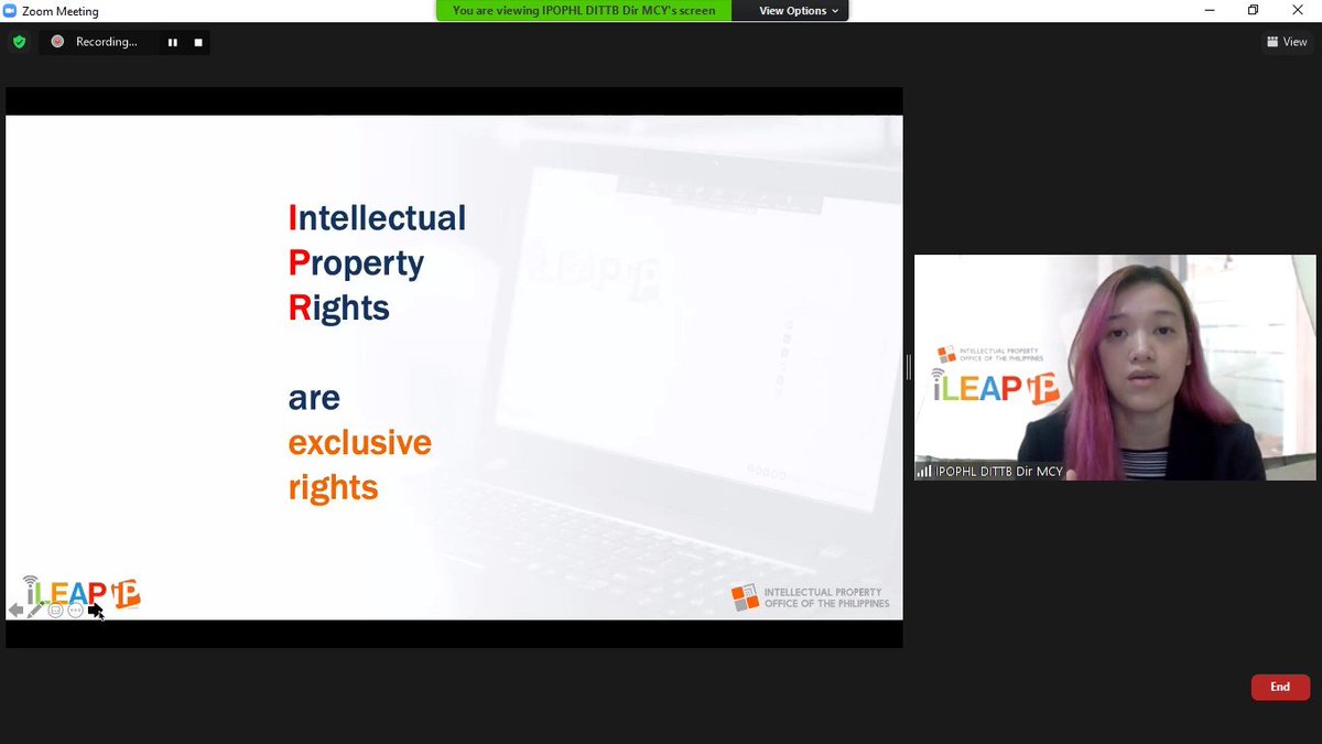 IPOPHL's tweet photo. HAPPENING NOW: #IPOPHL hosts an iLEAP IP webinar for Philippine Trade and Investment Center - China, covering the basics on Copyright, Trademarks, Patents, Utility Models, and Industrial Design.
#IntellectualProperty #iLEAPIP #LearnIP https://t.co/5jEqKjU7SV