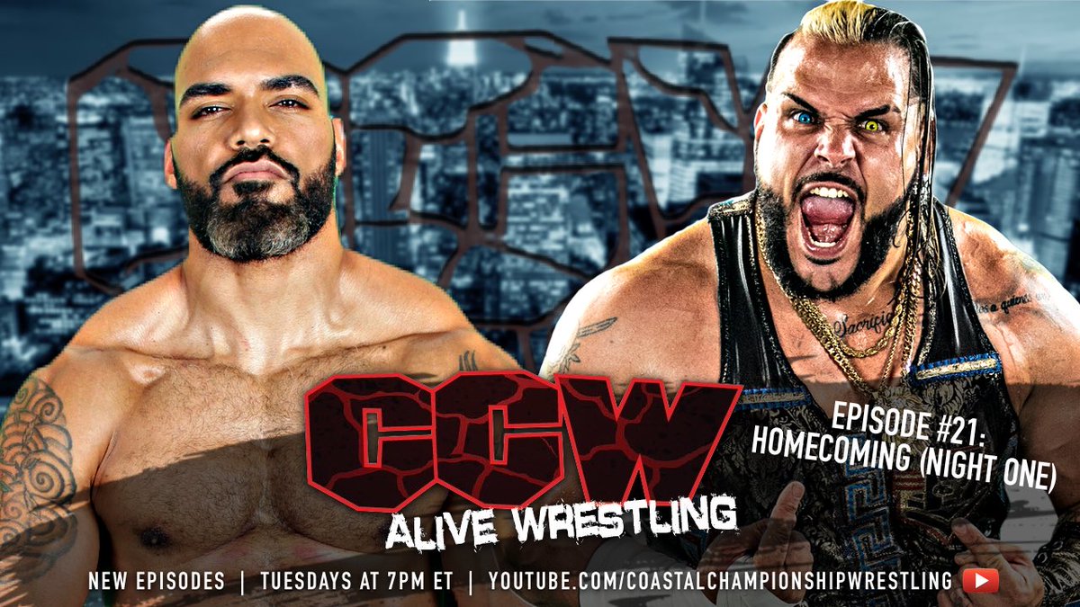 CCWAliveTV's tweet photo. Pssst!

Tuesday 
7pm 
#AliveWrestling 

El Jefe Santos vs. Romeo Quevedo

Plus @Get_ready10 vs. @SebastianCage kick us off.

It’s #Homecoming 2021.
It’s a ONE HOUR SUPER SHOW.

Do not miss this.

#Subscribe 
https://t.co/lqjXAtUwky 

#wrestlingcommunity #Prowrestling https://t.co/colIjJoEIy