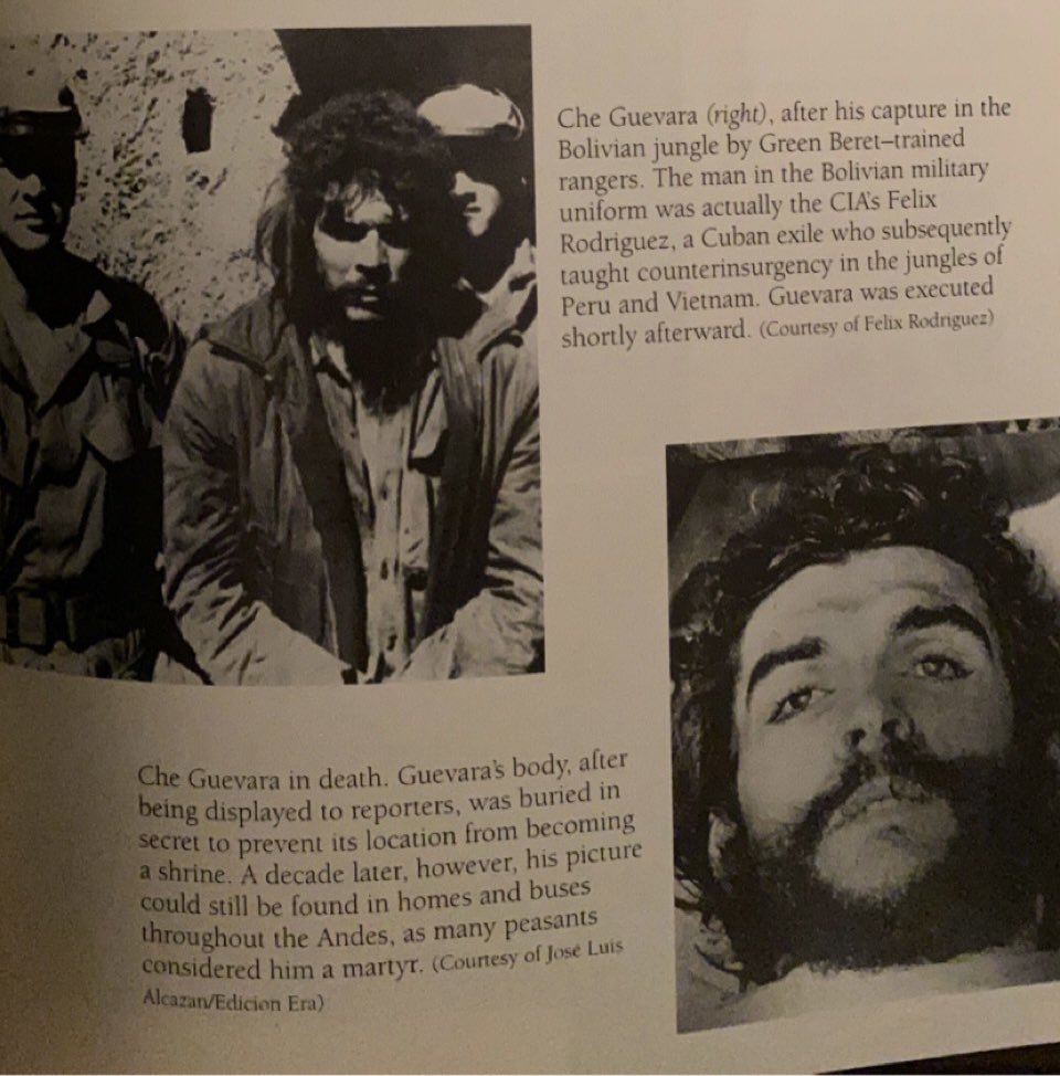 feliz rodriguez acted as the cia liaison officer w the bolivian forces hunting che guevara. they eventually captured che and the rest of the cuban revolutionaries in 1967, interrogated them, and executed them. felix had a bolivian soldier kill che. he took che’s watch as a trophy