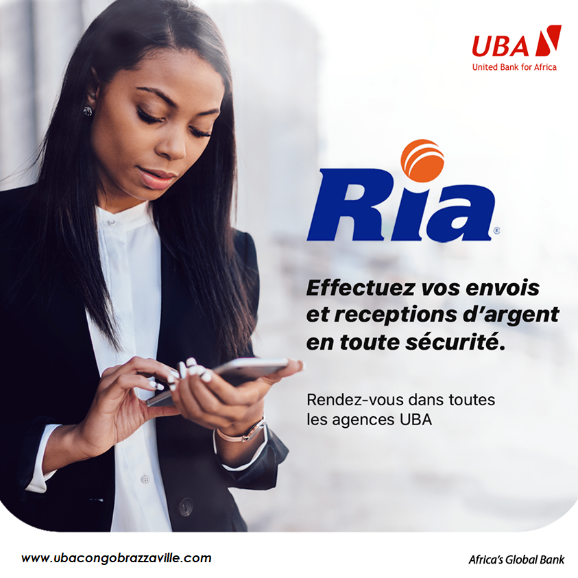 UBACongo's tweet photo. Faites vos transactions RIA de façon simple et sécurisée chez UBA.
Rendez-vous dans toutes nos agences.
#AfricasGlobalBank #moneytransfert https://t.co/8FfqKhuBlV