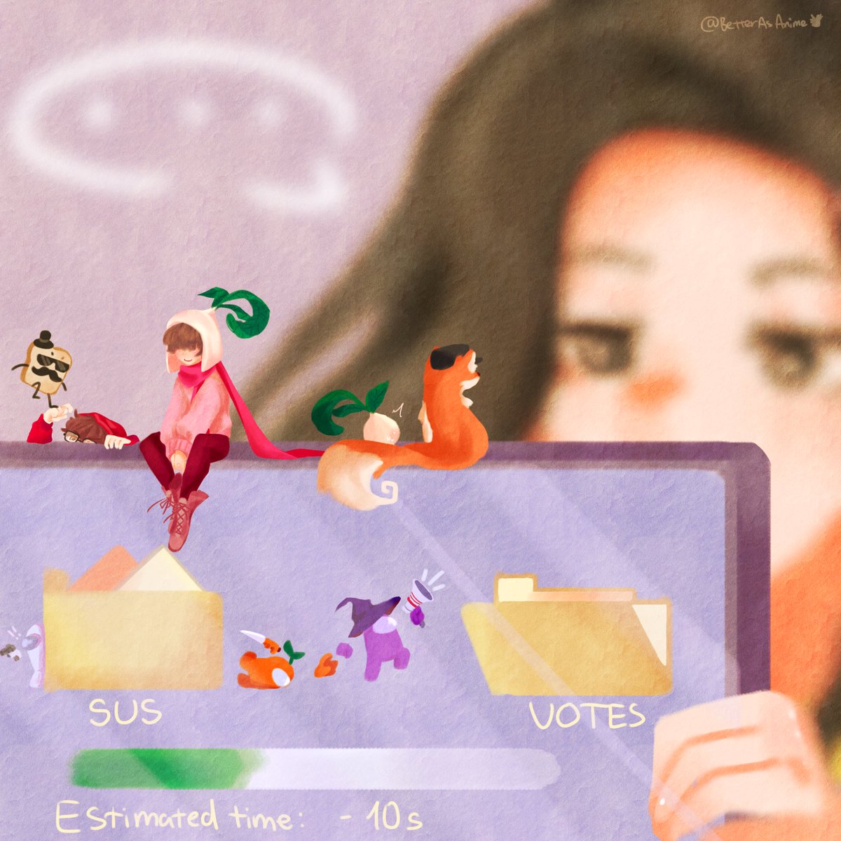 BetterAsAnime's tweet photo. Itβs such a random drawing-
ββββββββββββ
Download?
#5up #5upfanart #disguisedtoast #5undy #stevesuptic
#hafu #dakotaz #tinaaa #wolfabelle #AmongUs
Not tagging everyone. https://t.co/pOq6OhFEAz