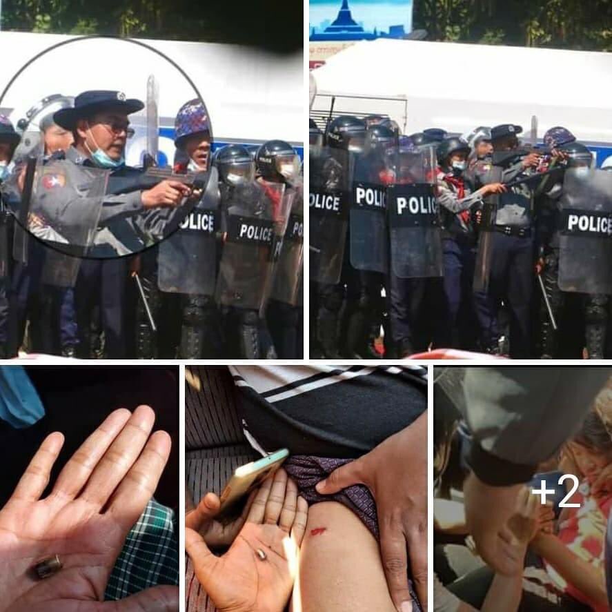 XiaoLanJennica's tweet photo. The military forces shooting chemical-mixed water, using gun, detaining our peaceful protesters is by any means, breaking the international law!!! THIS IS COMMITTING CRIMES AGAINST HUMANITY! โFollowing ordersโ is NOT defense! #MyanmarNeedHelp #RejectMilitaryCoup https://t.co/xuGzB4Zr9p