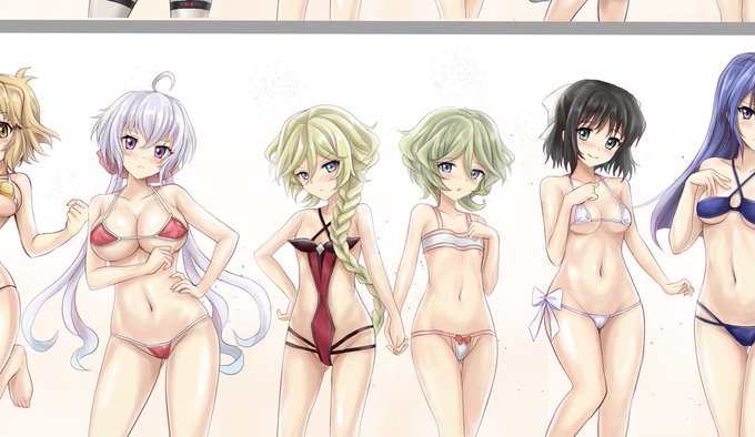 すっげぇ。前に描いたビキニのまさにこれじゃん!目の保養ありがてぇ。 