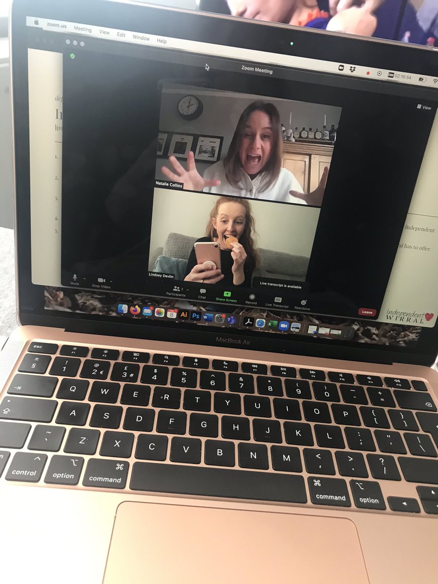 A lovely networking event with <a href="/Ind_Wirral/">Independent Wirral</a> yesterday. Here’s me and <a href="/Nat_Collins_/">Natalie Collins</a> preparing and learning to put subtitles on and use breakout rooms! #NeverStopLearning