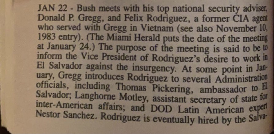 george hw bush met w rodriguez to discuss working in el salvador via his national security advisor donald gregg, who served w rodriguez in phoenix back in the ‘70s (over 48,000 vietnamese were killed, labeled as “vietcong infrastructure” tortured, and systematically exterminated)