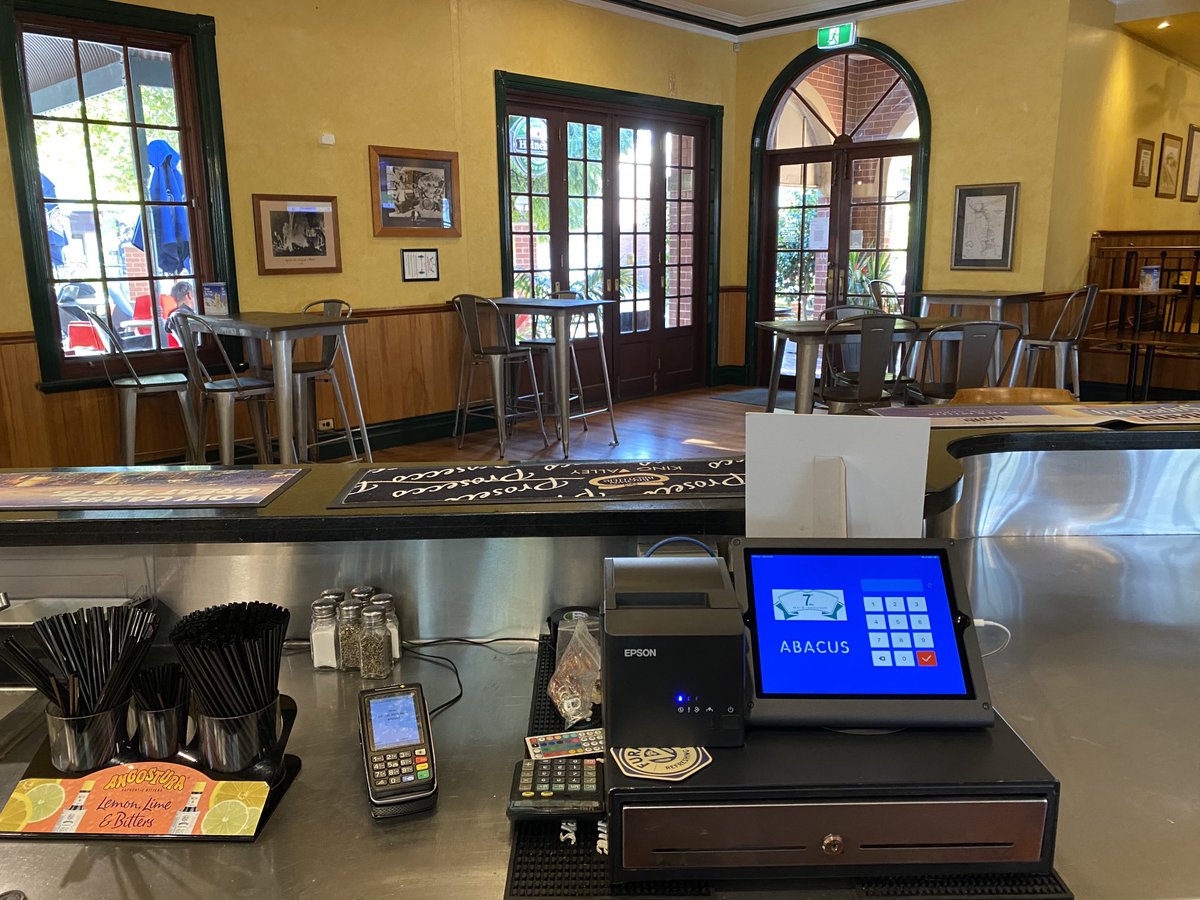 Cloudifi's tweet photo. The 7th Avenue Bar and Restaurant in Midland chose Abacus for their bar and restaurant with waiterpads for efficient service at the table! Great to work with the team there to deliver this seamless solution. https://t.co/toAj6xSRi1