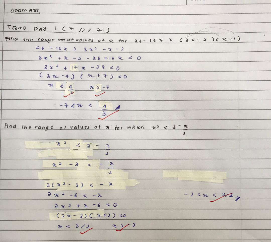 AkmalStudy's tweet photo. Good job to all my mentees, you should put a graph because its proofing for range. But overall, thanks for the cooperation! ✨✨
Mentor: Akmal Haziq
Mentee:1. Haris Safwan
               2. Danish Izzat
               3. Nazihah Azra
@maths_add #asusheika #tqadday1 https://t.co/3UjZ6qwKqk
