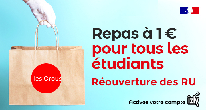 ✅ Réouverture des restaurants universitaires dans le respect des normes sanitaires 🍴
Vous pouvez à nouveau vous restaurer en intérieur dans la plupart de nos RU. Il vous suffira de respecter les mesures Covid-19 spécialement mises en place :