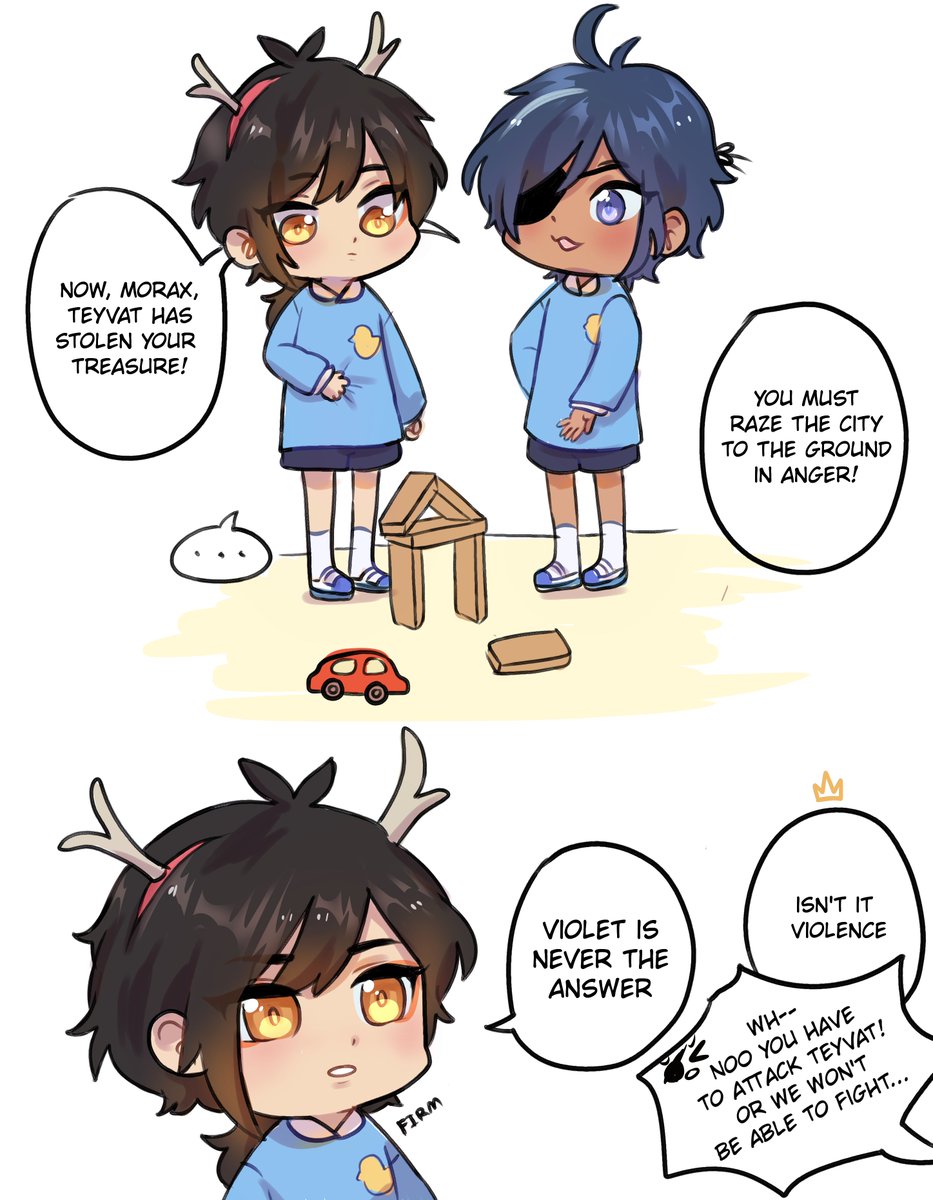 more kindergarten au but it's playtime!! diluc is the kid who looks like he'll cry easily but after a while you realize you've never seen this child cry ever
#genshinimpact #kaeya #diluc #zhongli #childe 