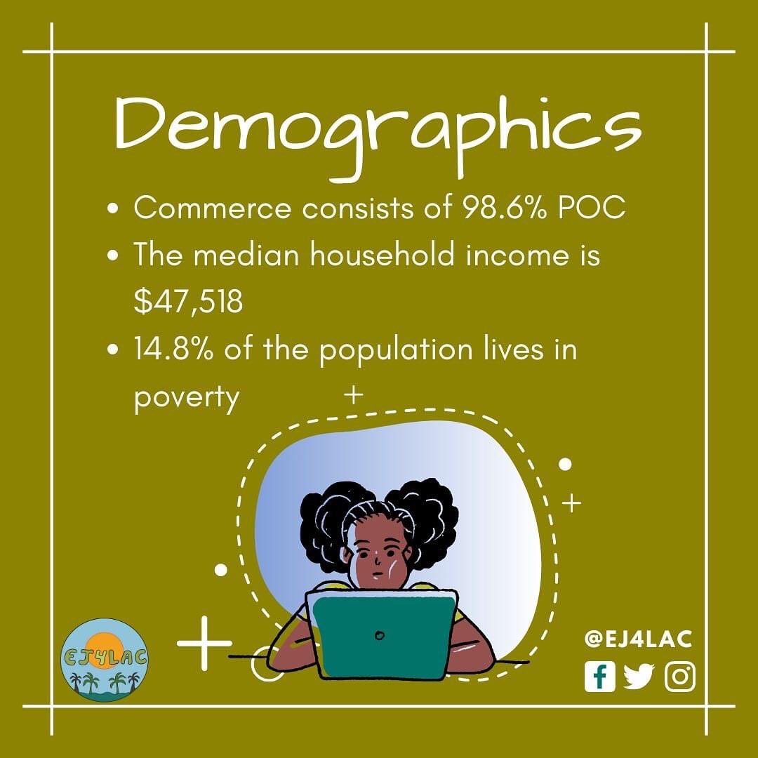 EJ4LAC's tweet photo. Click to learn more about the city of Commerce and how pollution has affected this southeast LA city.
๐คโฌ
๏ธ๐ข
#ej4lac #environmentaljustice #cityofcommerce #commerce #losangeles #losangelescounty https://t.co/3GEobWQDCi