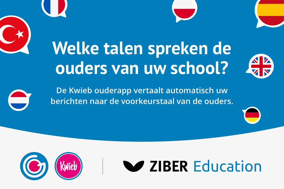 Welke talen spreken de ouders op uw school? De nieuwe talenfunctie in de Kwieb ouderapp helpt u beter communiceren.

#primaironderwijs #ouders #scholenopen #nt2 
Kijk voor meer info op: lnkd.in/dtDZgQX