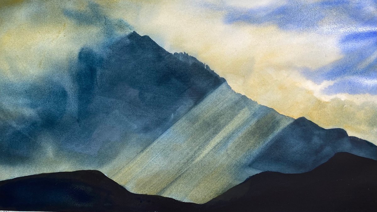Mountain Watercolour Part 2 youtu.be/rZPtU477Kp4 via <a href="/YouTube/">YouTube</a>