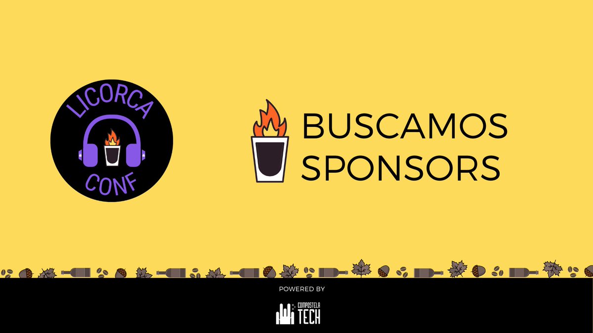 LicorcaConf's tweet photo. 📢 Seguimos buscando sponsors para la #LicorcaConf
🗓️ Sábado 10 de abril
🔥 Conferencia tech
👩🚀Online
💃Gratis
🛣️ Dos tracks
🥃Licor café lovers
👀 https://t.co/3ycpFcBrsu
#Call4Sponsors https://t.co/aFtrxzL7bF https://t.co/WqARAKynx3