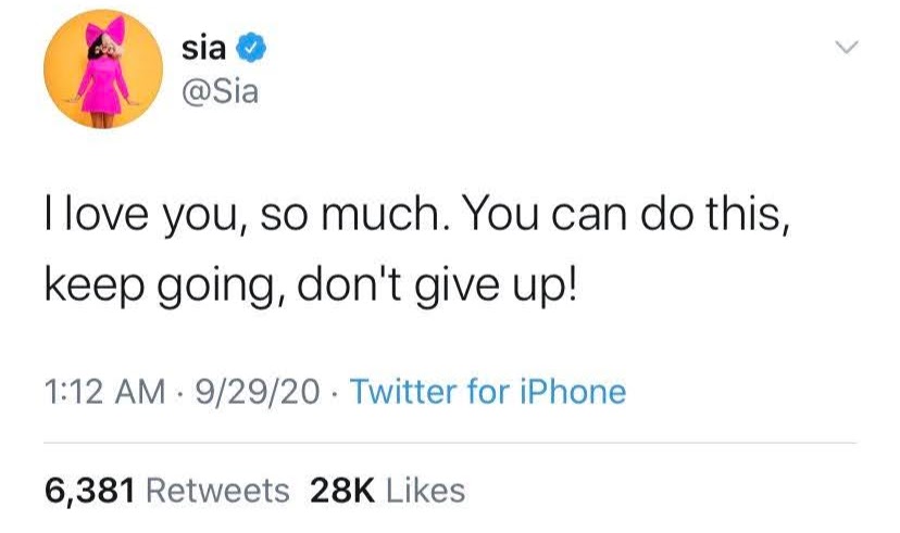 Sia's Chandelier tweet media