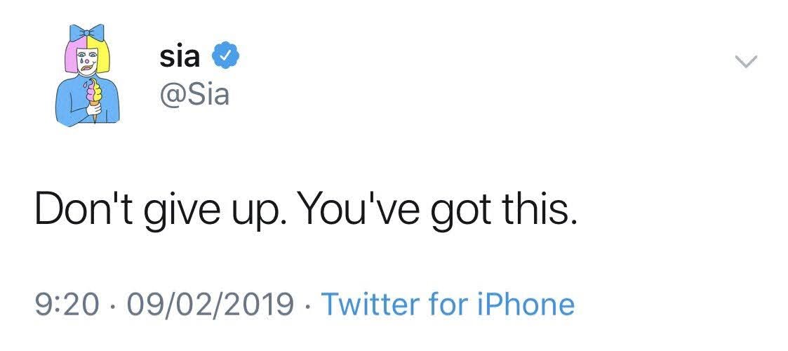 Sia's Chandelier tweet media