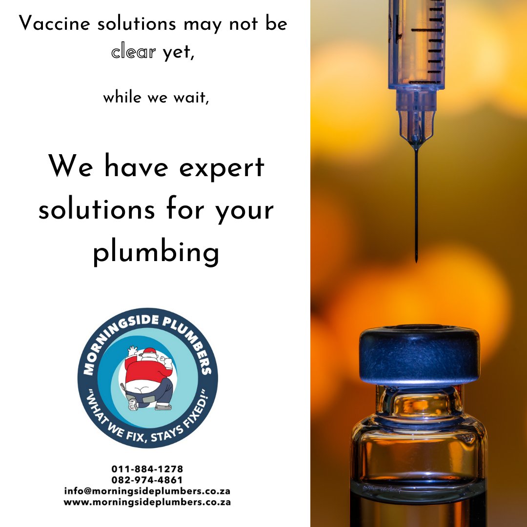 solstank's tweet photo. With so much #uncertainty hanging over us, Morningside Plumbers is a constant, #reliable, expert you can trust!

More info? https://t.co/8mw0dHf7jK

#plumber #plumbing #vaccinerolloutsa #trust https://t.co/KnCUN0d6D8