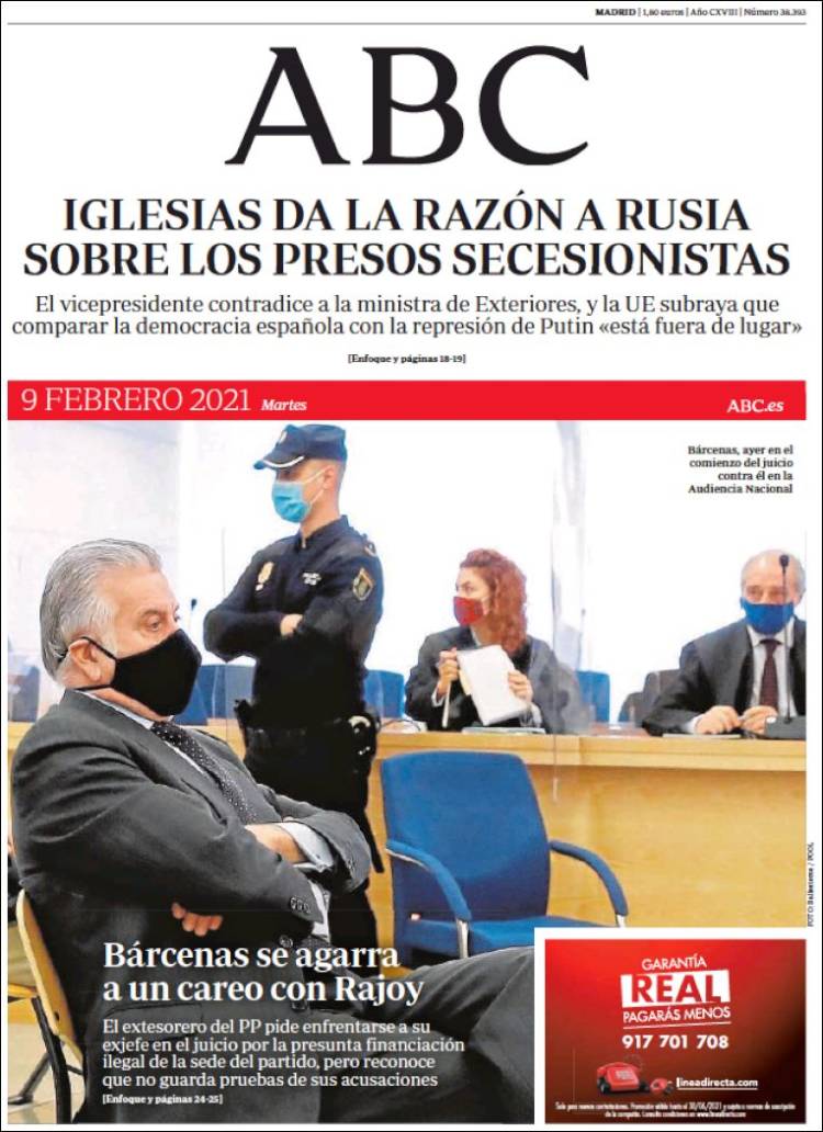 CPress_ESP's tweet photo. PORTADAS PERIODICOS 09/02/2021 
#Portadas #PortadasCP https://t.co/X9SwZmcWOT