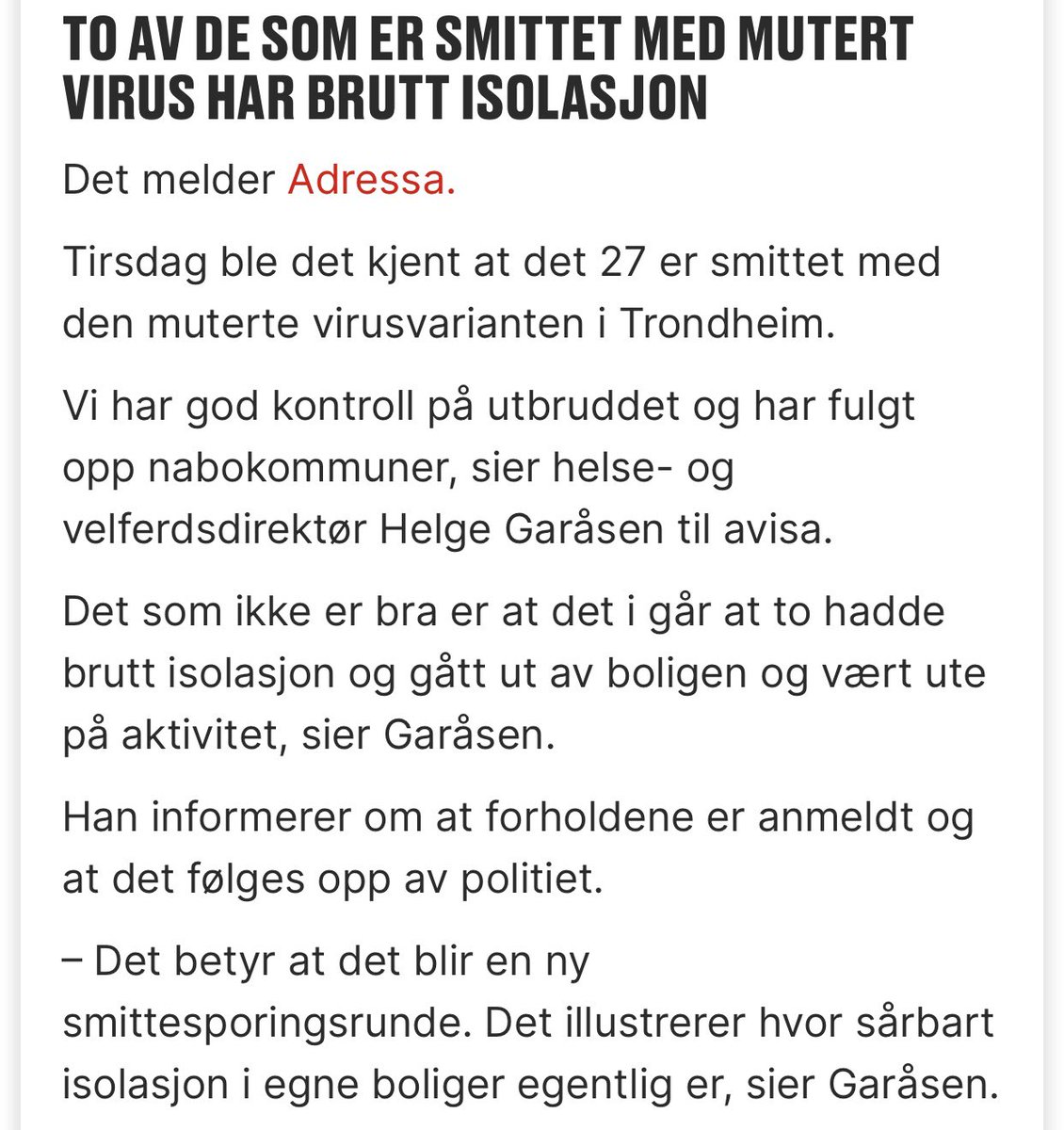 Jsollihaug's tweet photo. Et år med COVID i Norge. Også er det noen som fortsatt ikke skjønner det.
-89 i IQ. Sterkt levert. https://t.co/nv9jWMmSLK