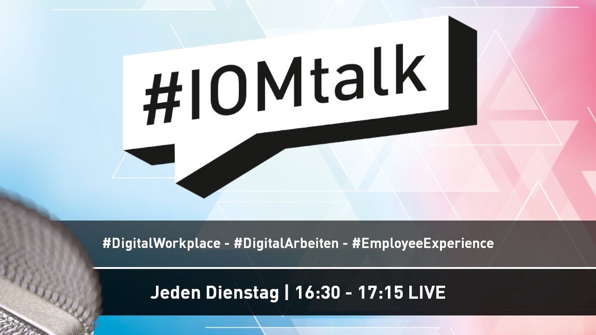 iomsummit's tweet photo. Heute im #iomtalk ab 16:30 sprechen wir mit @ragnarh über die neue #EmployeeExperience Plattform Microsoft Viva. Wisst Ihr schon alle Bescheid?  Live auf Facebook, YT und https://t.co/UGC8TT8Ba8 https://t.co/i3FrlmZeDP