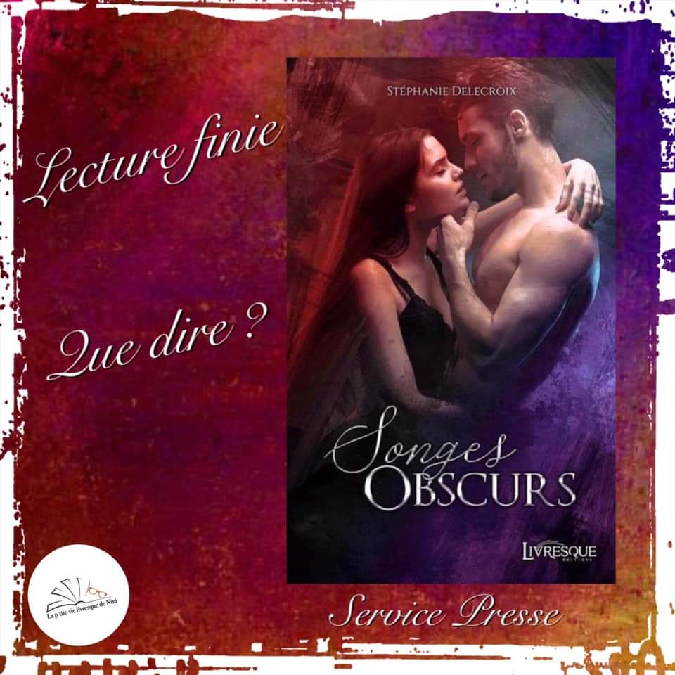 ninilectrice's tweet photo. Lecture finie
Que dire ?
https://t.co/QoXBn4hjCW
#StephanieDelecroix #ServicePresse #SimplementPro #SongesObscurs @LivresqueFR https://t.co/I6VDPjX1TU