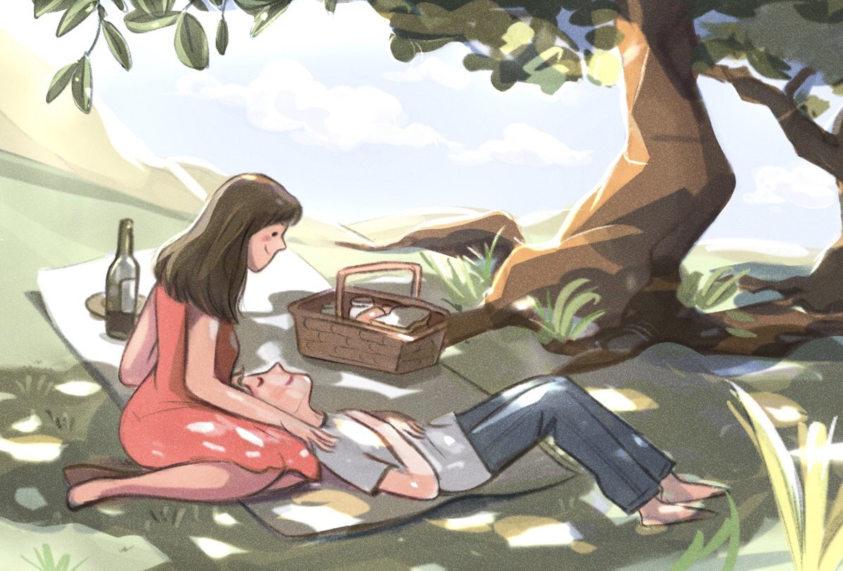 The sketch                            The final