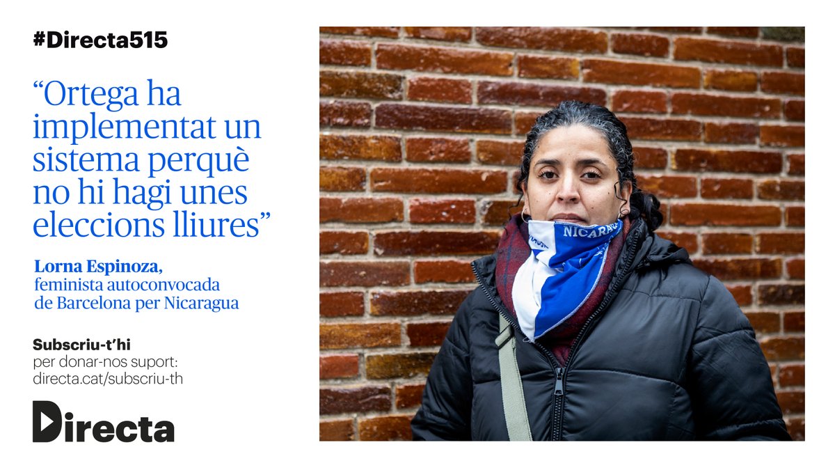 La_Directa's tweet photo. #ENTREVISTA | Després de les protestes de 2018 a #Nicaragua, Lorna Espinoza es va sumar a un grup de dones feministes autoconvocades del Baix Llobregat https://t.co/ToGyKa7jcg
L'entrevista @cantero_mariana
Foto de @_ittos_
#Directa515 https://t.co/jTto0JCFgb