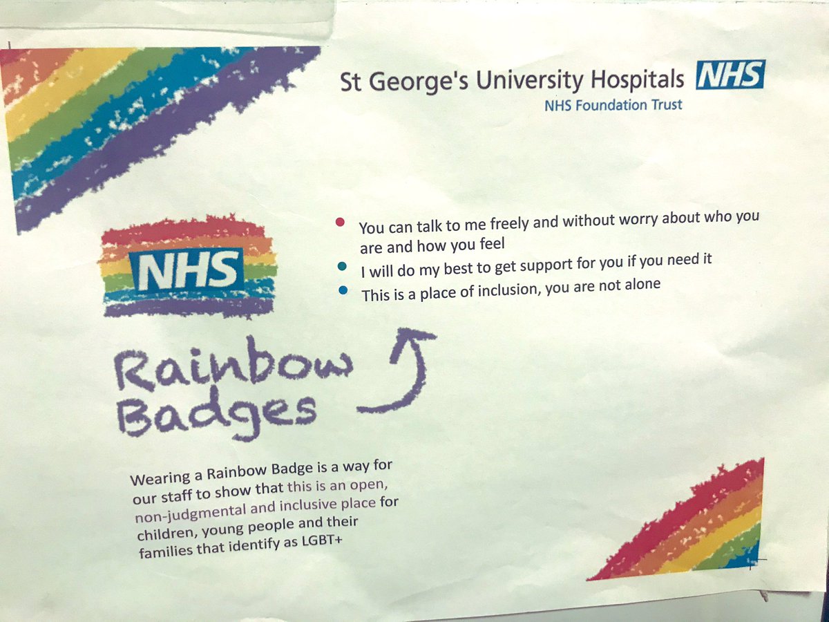MacmillanSTG's tweet photo. #ThrowbackTuesday @estelley77 &amp; @Dr_Jo_Ashcroft making the pledge at last year @StGeorgesTrust #LGBTQNetwork #NHSbadge launch led by @JosephPav_D &amp; @VickyMo83965879 . @MacmillanSTG are #ProudAlly #inclusion #diversity #oneteam #LGBTHM21  #CancerDoesNotDiscriminate #HereForYou https://t.co/o4hLFtYCHs
