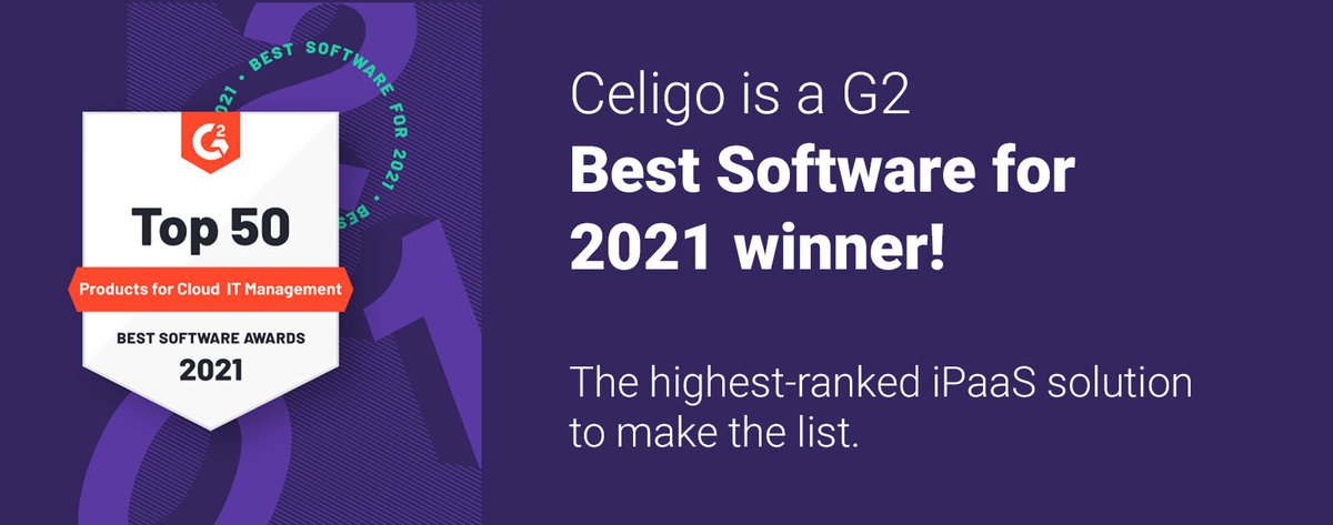 @celigoinc Wins a G2 Best Software for 2021 Award

#Software #award #platformasaservice

coledab2b.com/news/celigo-wi…