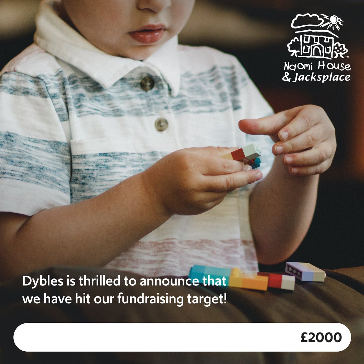 Dybles (@dyblesltd) on Twitter photo In 2020 we announced we had chosen <a href="/naomiandjack/">Naomi House & Jacksplace</a> as our charity partner. We agreed to make a donation for every house sale and we are thrilled to announce that we have hit our fundraising target early! You can find out more about our charity partnership at dybles.com/charity In 2020 we announced we had chosen <a href="/naomiandjack/">Naomi House & Jacksplace</a> as our charity partner. We agreed to make a donation for every house sale and we are thrilled to announce that we have hit our fundraising target early! You can find out more about our charity partnership at dybles.com/charity