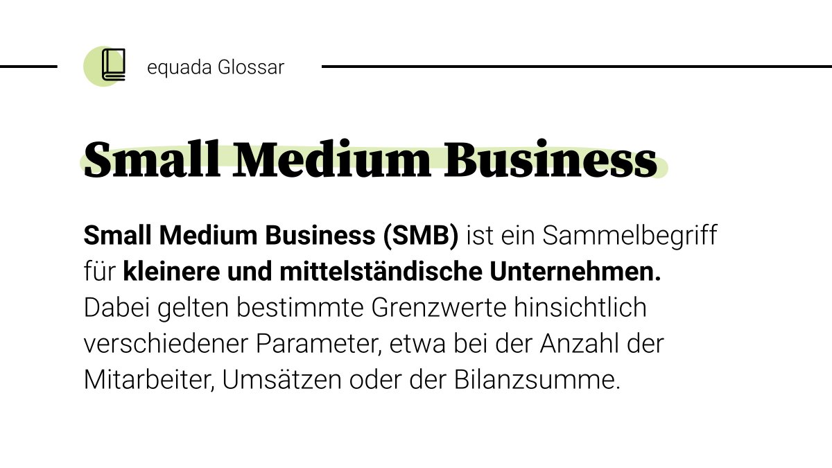 Zeit für das #equada #Glossar!
Schnellen Zugriff auf die Erklärung wichtigster Fachbegriffe Ihrer Branche. 

Heute geht es um „SMB“:

Jetzt mehr erfahren:
ow.ly/GHLc50D9nIo

#cloudtelefonie #smb #business #unternehmen #voip #voipsolutions #cloudsolutions #cloud