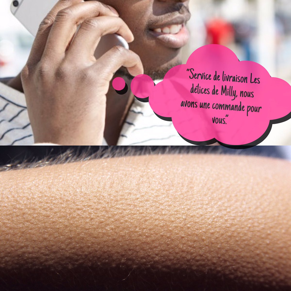 DelicesMilly's tweet photo. Comment les proches de nos clients réagissent quand on les appelle pour la livraison.❤️ https://t.co/6fz5OwqZw6