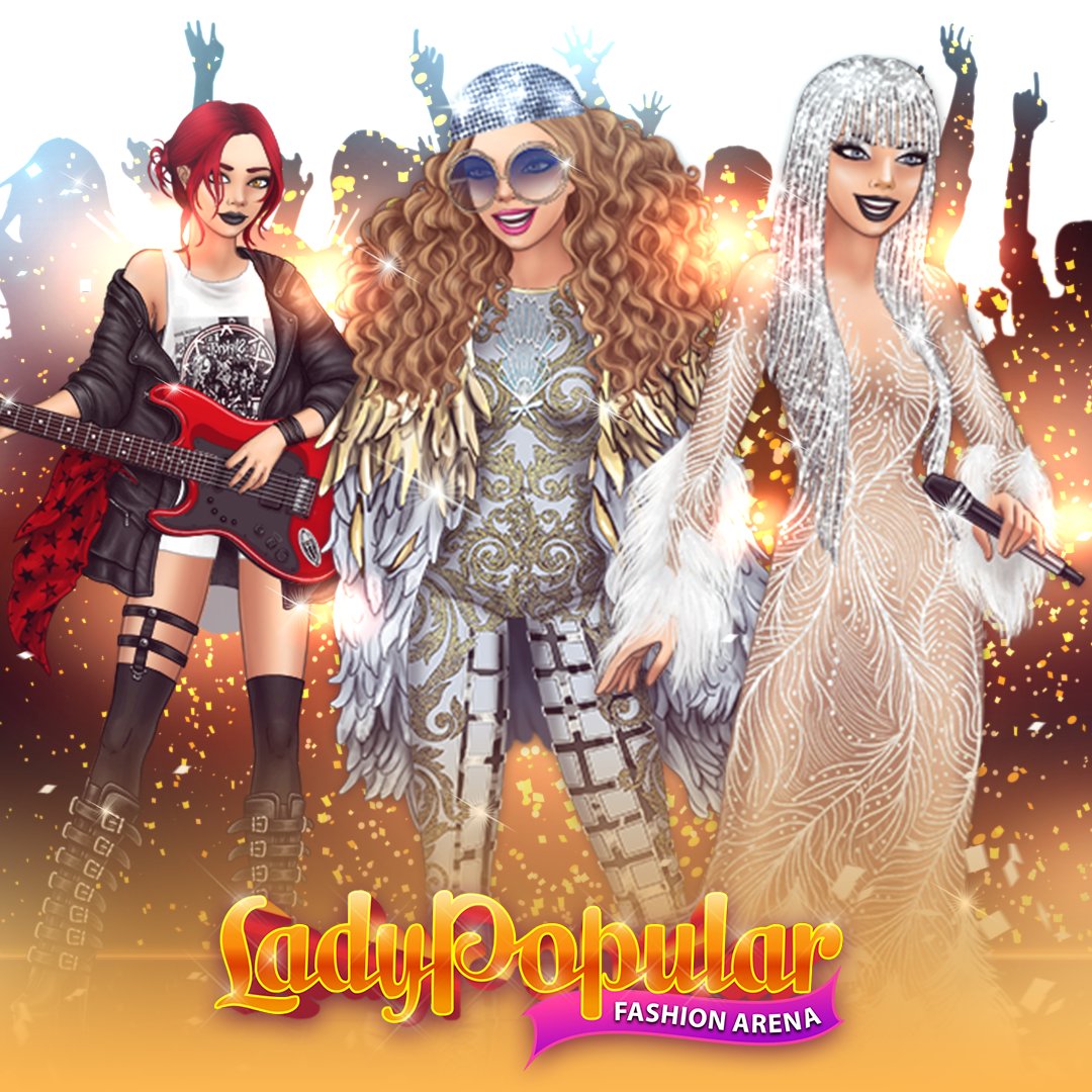 Hello gorgeous players! Are you a rock or a pop fan? Or maybe you  like jazz... Win clothes of different music styles and dress up like your  favorite celebrities with this Flashback