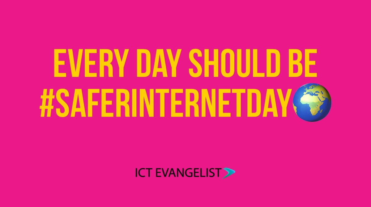 ICTEvangelist's tweet photo. Just a gentle reminder... #SaferInternetDay https://t.co/0aNap50G8Z