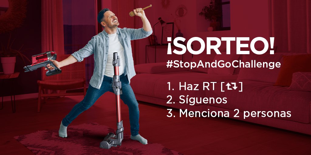 STOP ⛔️#SORTEO #StopAndGoChallenge … Haz [RT+Follow] y menciona a dos amig@s.
⁣
🎁 Sorteamos una aspiradora versátil X-Force Flex 11.50 en cada canal de Rowenta España (Facebook, Instagram y Twitter)⁣
 ⁣
🗓 Tienes tiempo hasta el próximo 18 de febrero incluido.⁣
¡Suerte!