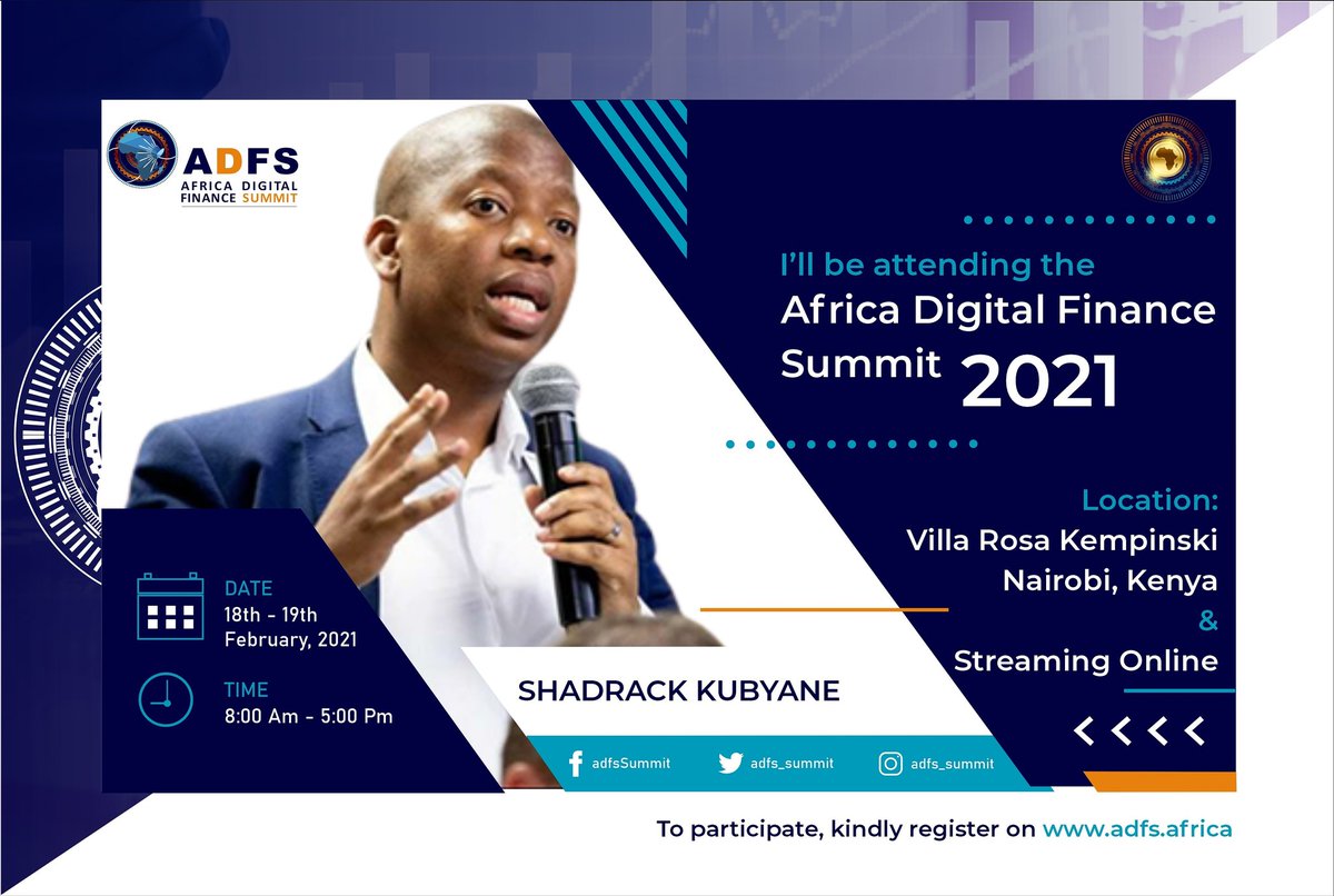 adfs_summit's tweet photo. Have you registered for the #AfricaDigitalFinanceSummit! 

Join thought leaders and expertise from across the world as we chart a pathway towards the future of Finance in #Africa. 

Register here https://t.co/kUDld5wkZm.  

#ADFS2021 #BTC #Bitcoin #Africa #blockchain https://t.co/j4D5PqbuCp