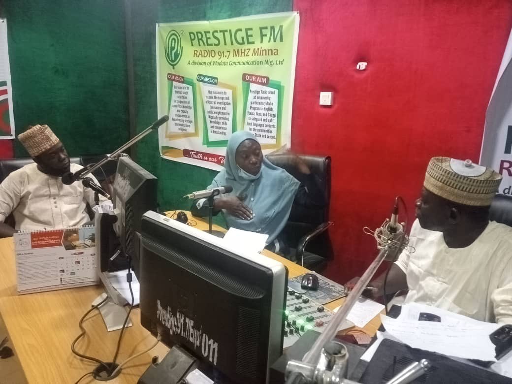 Increse_Nig's tweet photo. #21daysofcancerawareness Cancer awareness program on radio  at PrestigeFm with Dr Kudirat Abdulganiyu .... Cancer Control Desk Officer, Niger State Ministry of Health. #Iamandiwill @CesnabmihiloDor https://t.co/KUQN6Ktmni