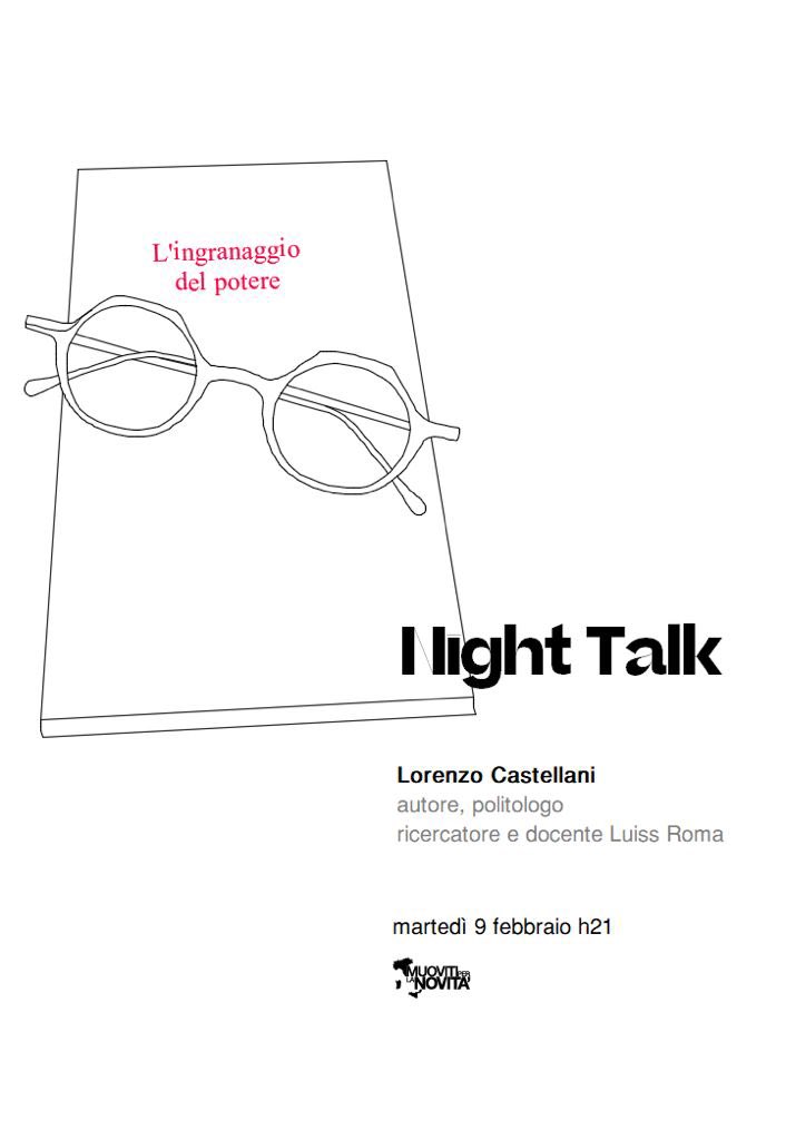 aledalpasso23's tweet photo. Stasera #NightTalk di @MuovitiNovit con il grande @LorenzoCast89! Parliamo del suo libro, “L’ingranaggio del potere”, una delle chiavi di lettura più lucide del periodo attuale e non solo.
Vi aspetto https://t.co/z1HvkAnfQc