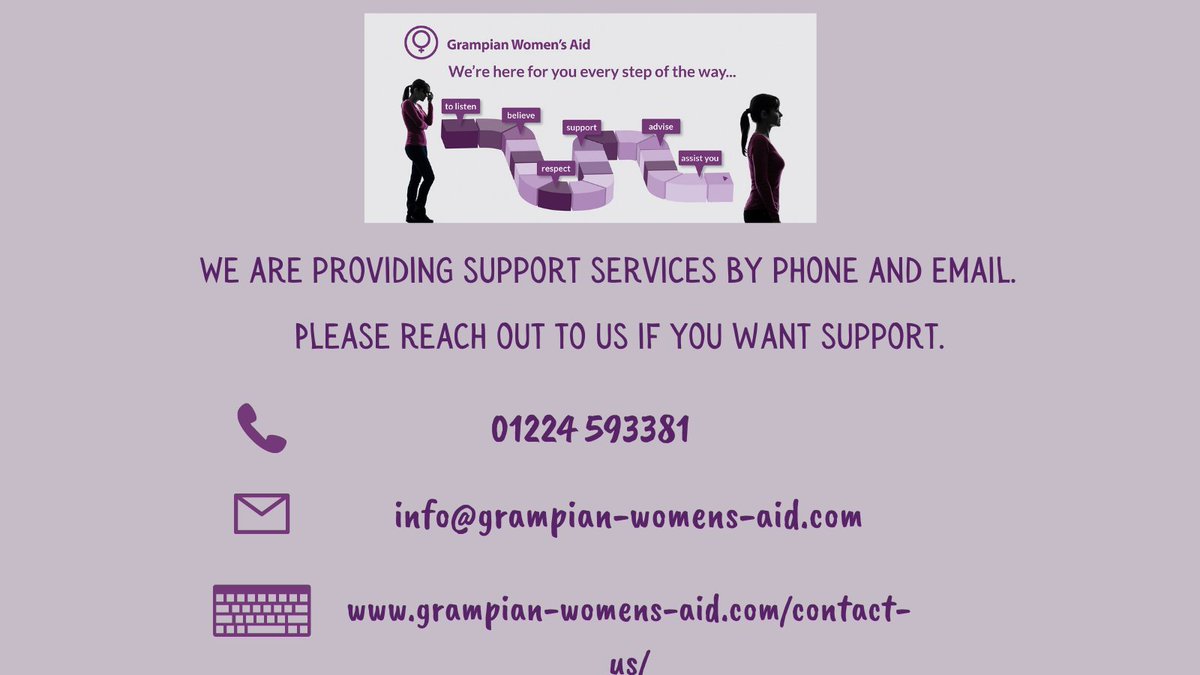 In these times, we recognise it may be specially difficult for women to get in touch with us directly. If that’s so, consider, if you can and it’s safe to do so, asking a trusted friend or relative to contact us or the 24 hour helpline on your behalf: ow.ly/xEen50B7ahA