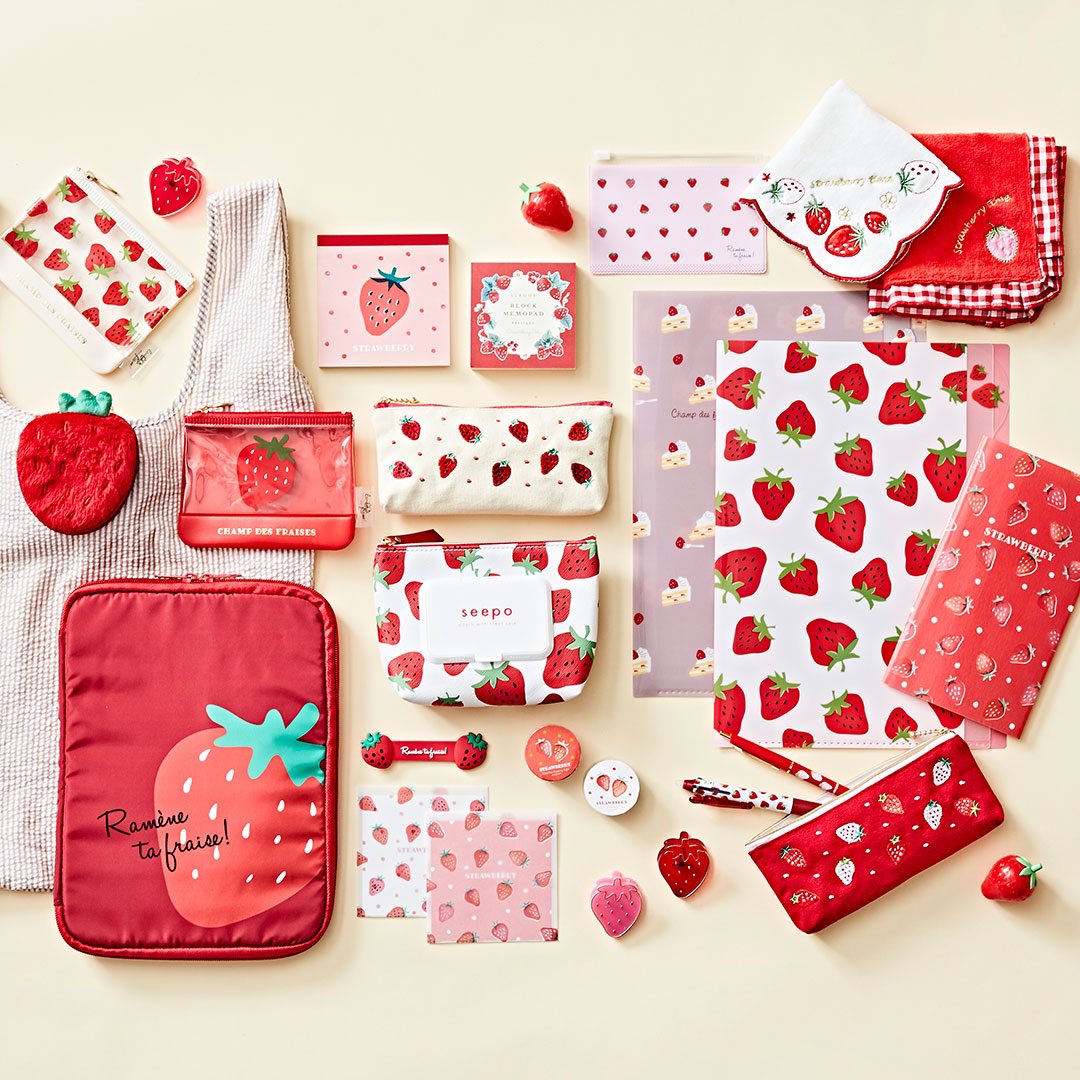 Twitter 上的 ワンズテラス 使うたびに気分があがる 贈り物にもぴったりな苺モチーフの ステーショナリー T Co R5ywenzun3 チョコレート あの人 苺 イチゴ いちご いちご狩り いちご好き いちご柄 文房具 文具女子 文具男子 雑貨 ギフト