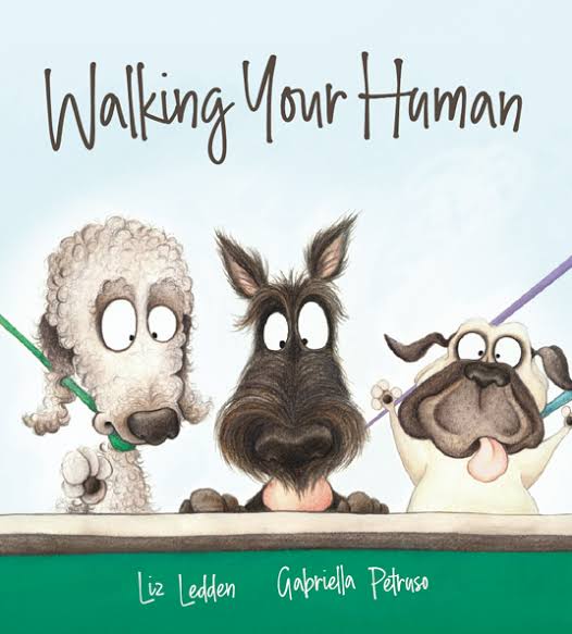 Liz_Ledden's tweet photo. Tonight we’re launching #walkingyourhuman - a picture book from a dog’s POV on all the best things to do on a walk! Written by me, illustrated by Gabriella Petruso, published by Larrikin House. https://t.co/jNRZjAILJD