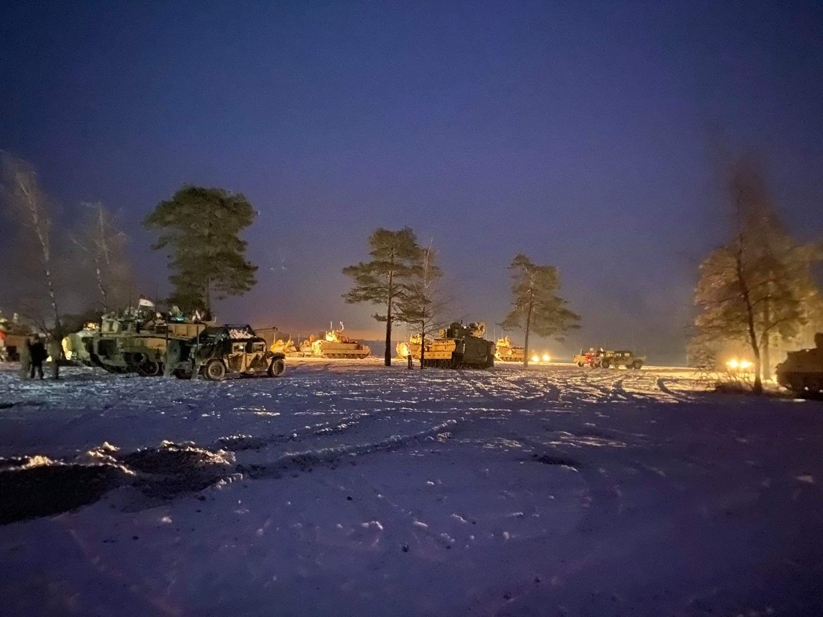 1-7 Cavalry Squadron stages and conducts night refueling operations as they prepare to execute the #CombinedResolve XV live fire exercise. Photo courtesy of MSG Ruiz-Chang #GrizzlyStrong