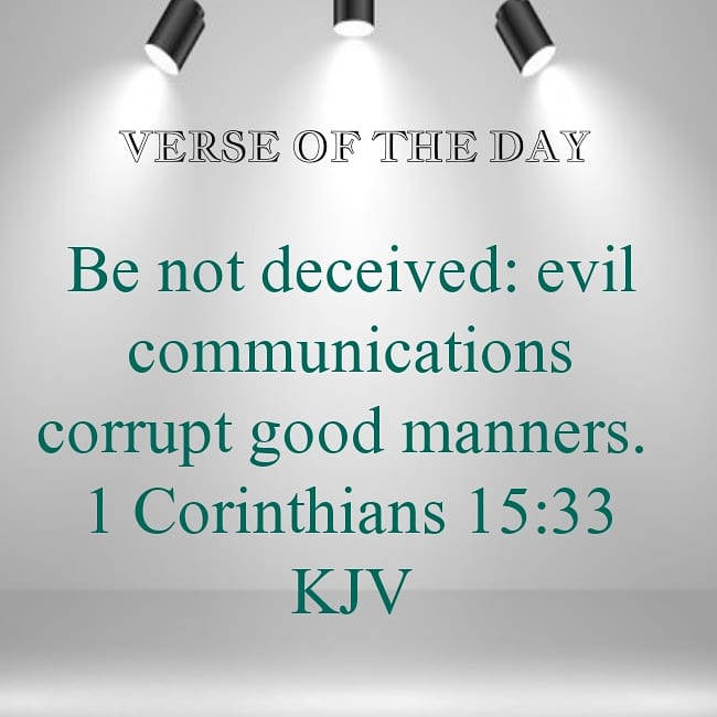 OlfemSamuel's tweet photo. BE NOT DECEIVED
#verseoftheday📖
#DailyPrayerBroadcast
#benotdeceived
#evilcommunication
#separation
#tuesdayprayer
#thisweek
#prayerforchildren
#olfem https://t.co/ySeHaNce11
