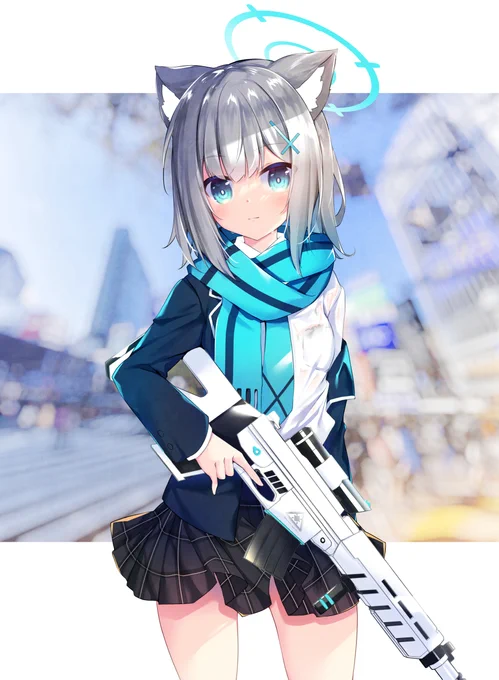 「先生お待たせ。……うん、走ってきたけど」なシロコ
#ブルアカ 
