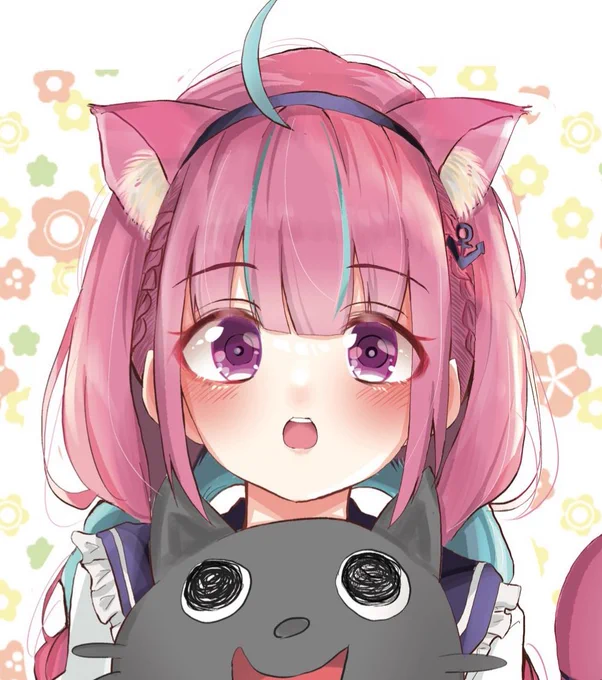 にゃ
#あくあーと
#湊あくあ 